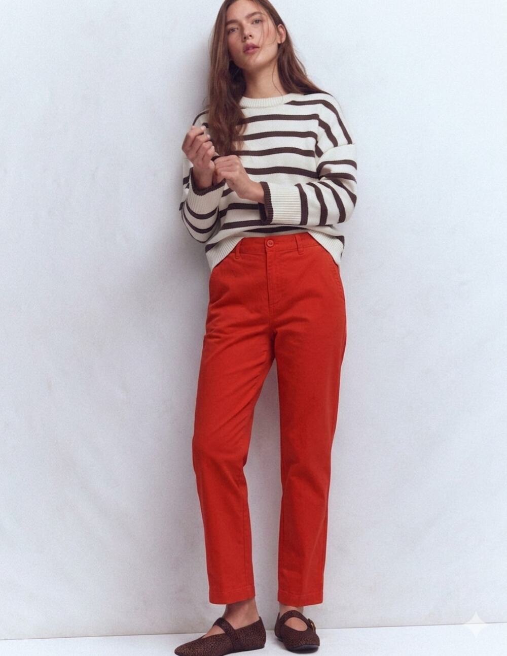 Boden Women's Red Chino Pants Size 10L